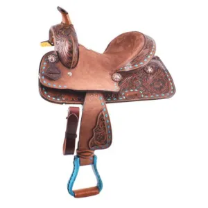 10" DOUBLE T  PONY HARD SEAT BARREL SADDLE