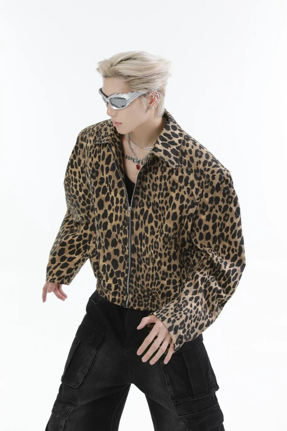 【24s Nov.】Leopard Washed Denim Vintage Jacket