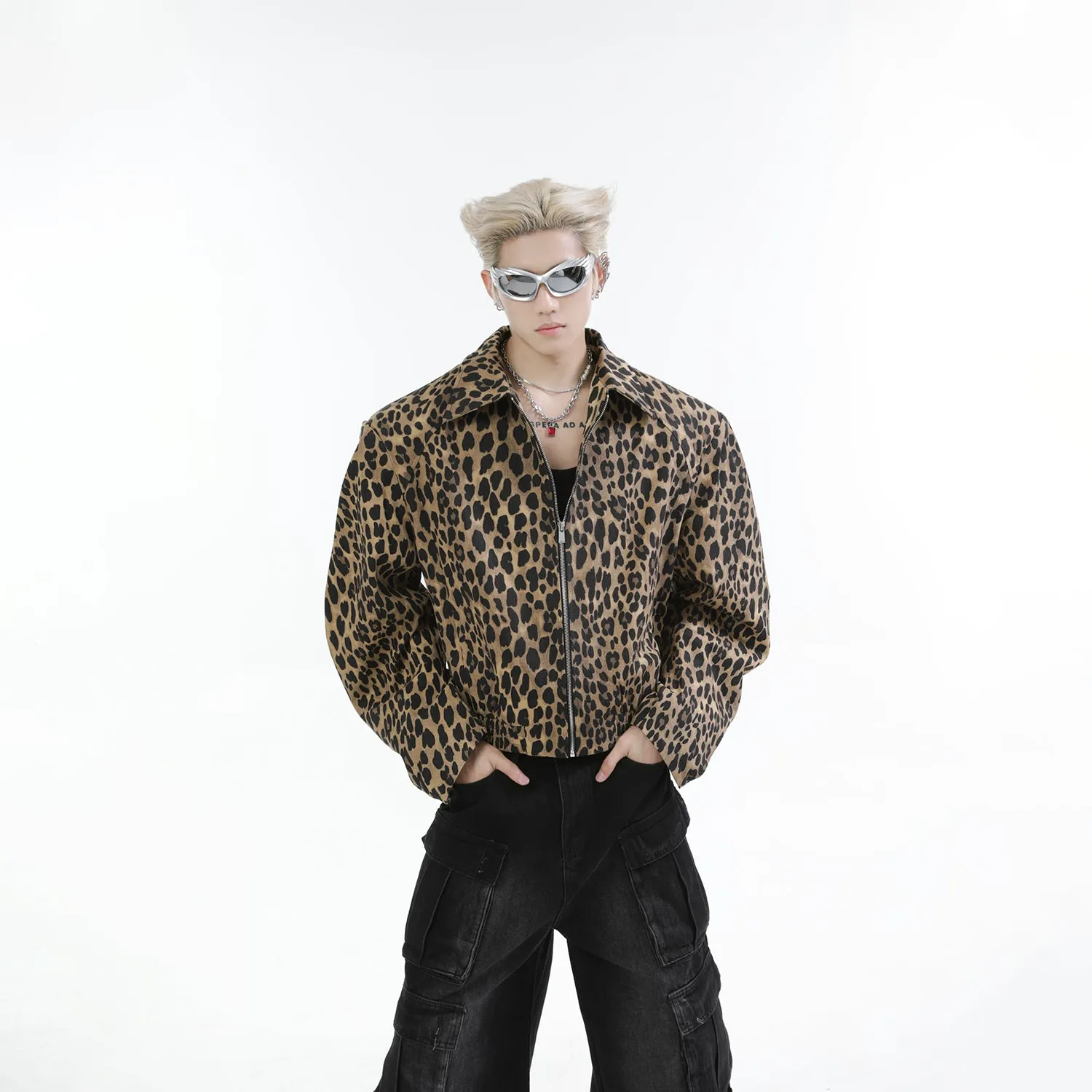 【24s Nov.】Leopard Washed Denim Vintage Jacket