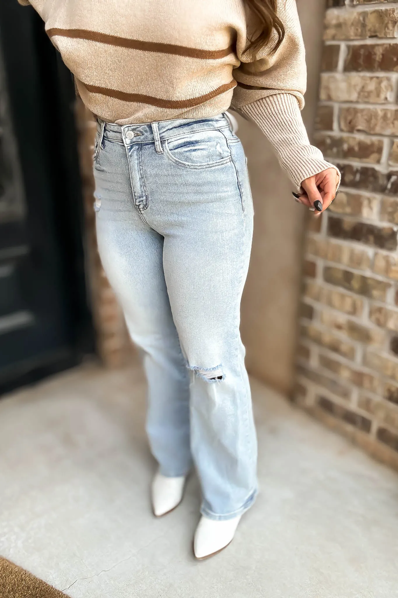 90s Vintage Super High Rise Flare Jeans