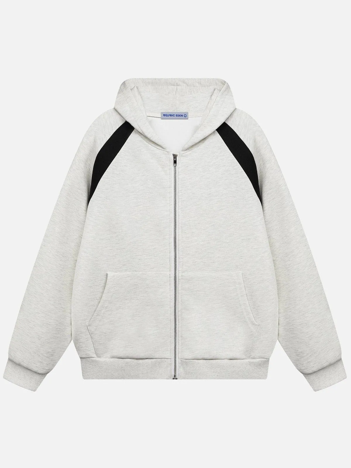 Aelfric Eden Basic Color Blocking Zip Up Hoodie