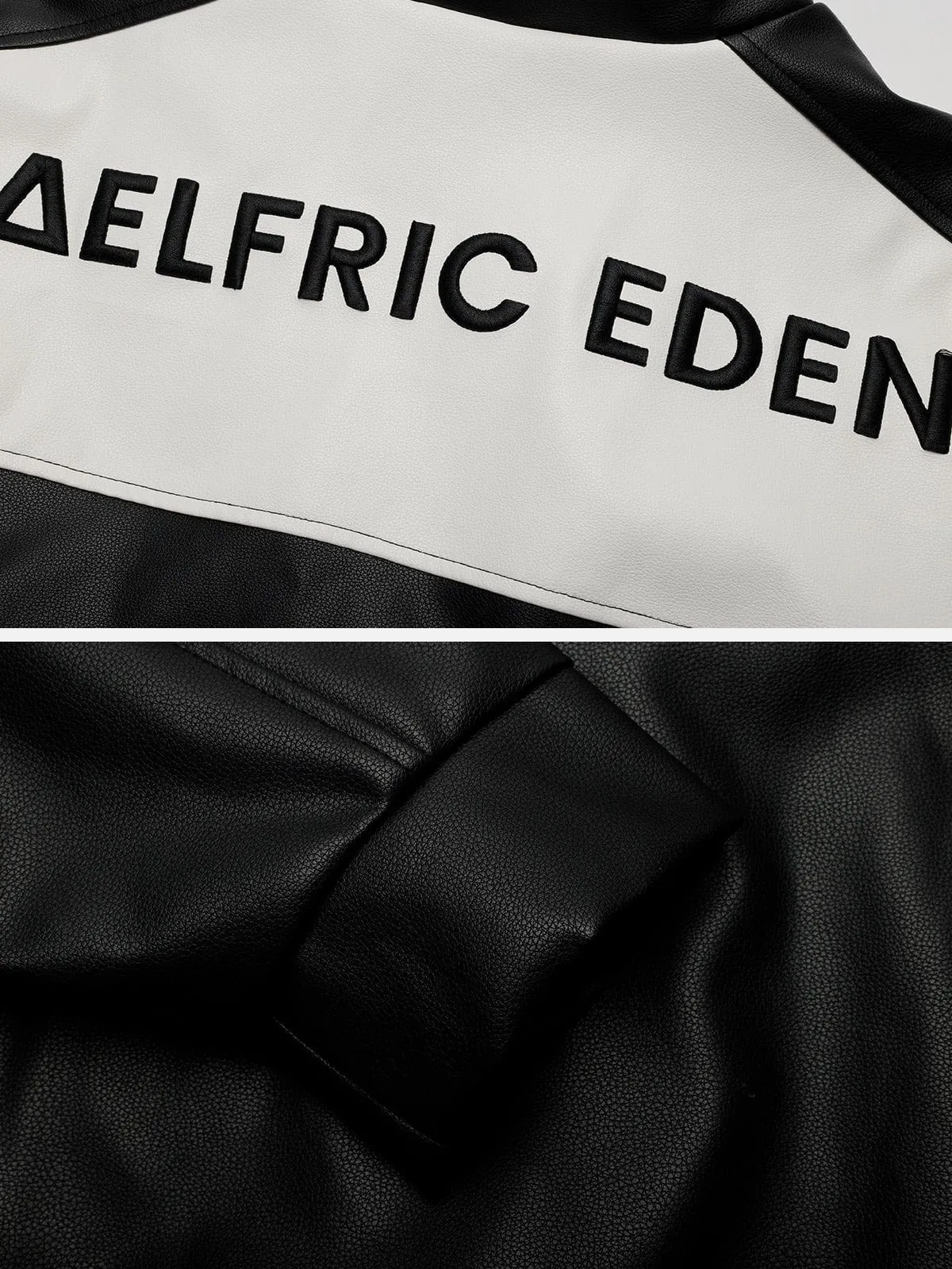 Aelfric Eden Color Blocking Embroidery Racing Jacket