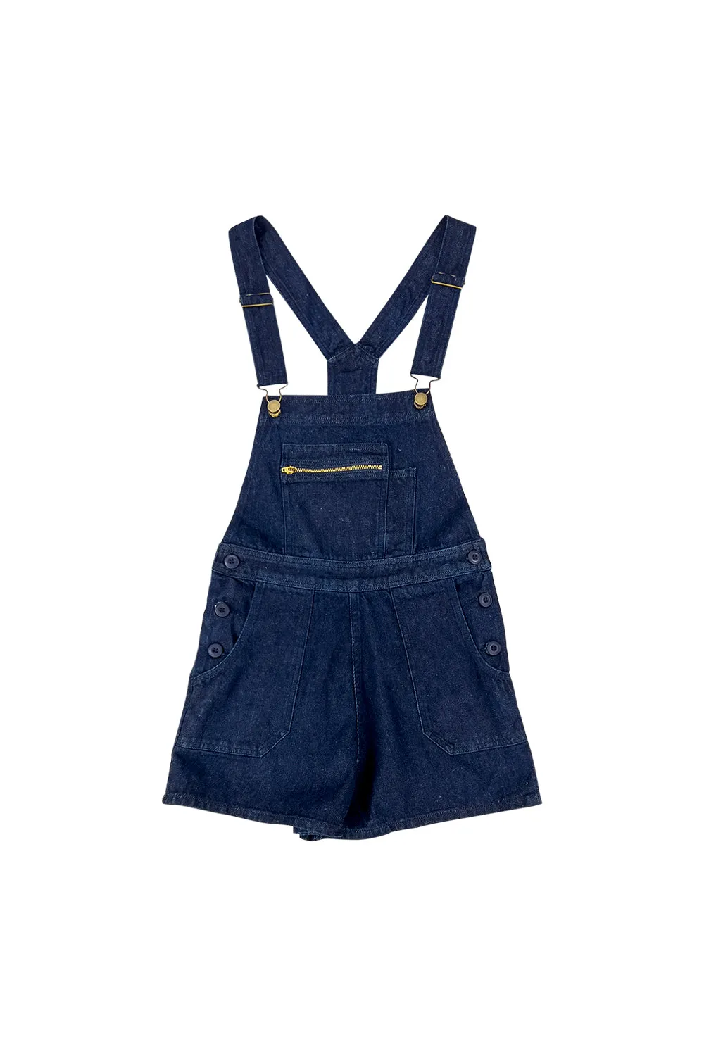 Alma Overall Denim Shorts