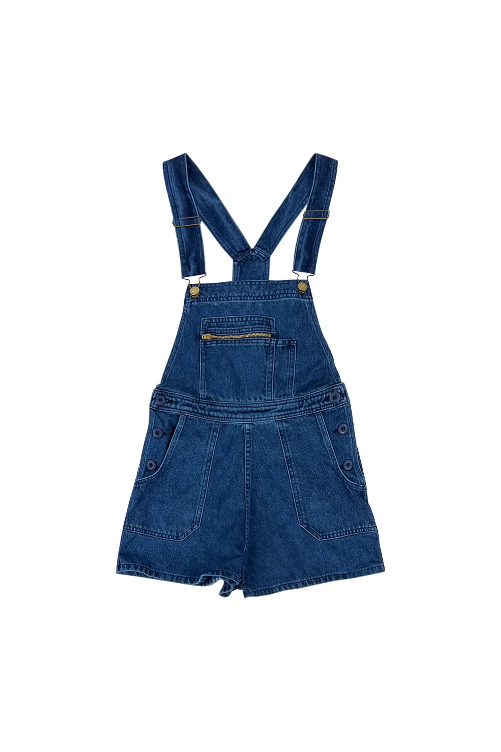 Alma Overall Denim Shorts