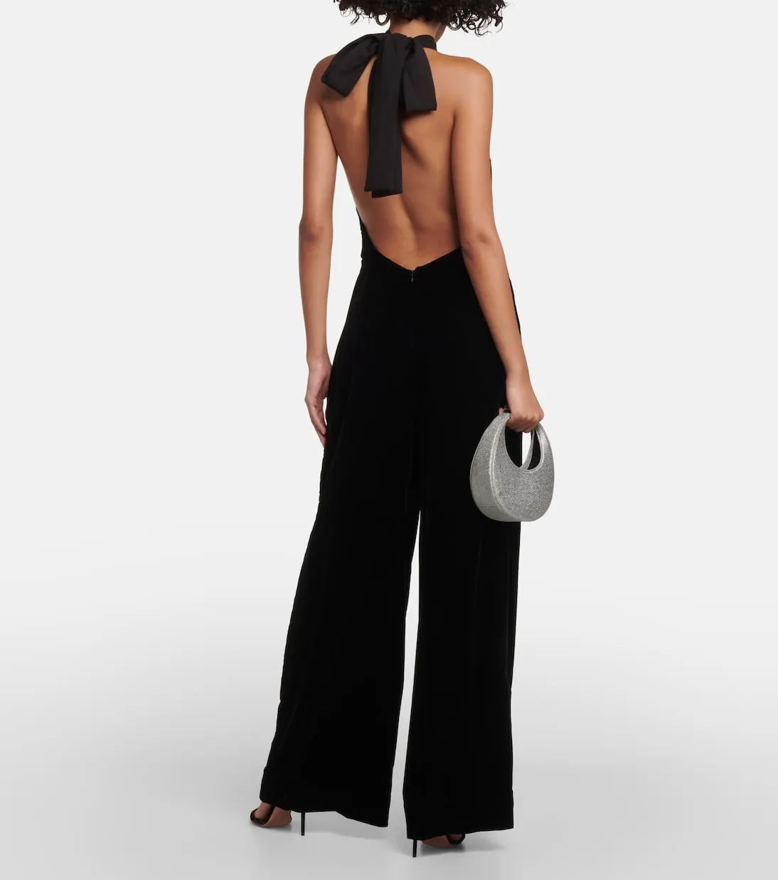 Andress jumpsuit with halter collar Staud, black