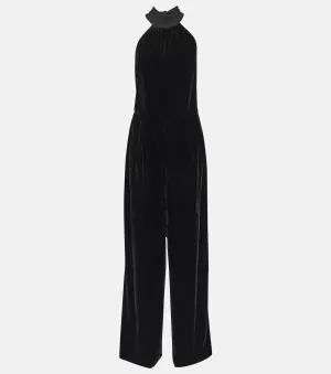 Andress jumpsuit with halter collar Staud, black