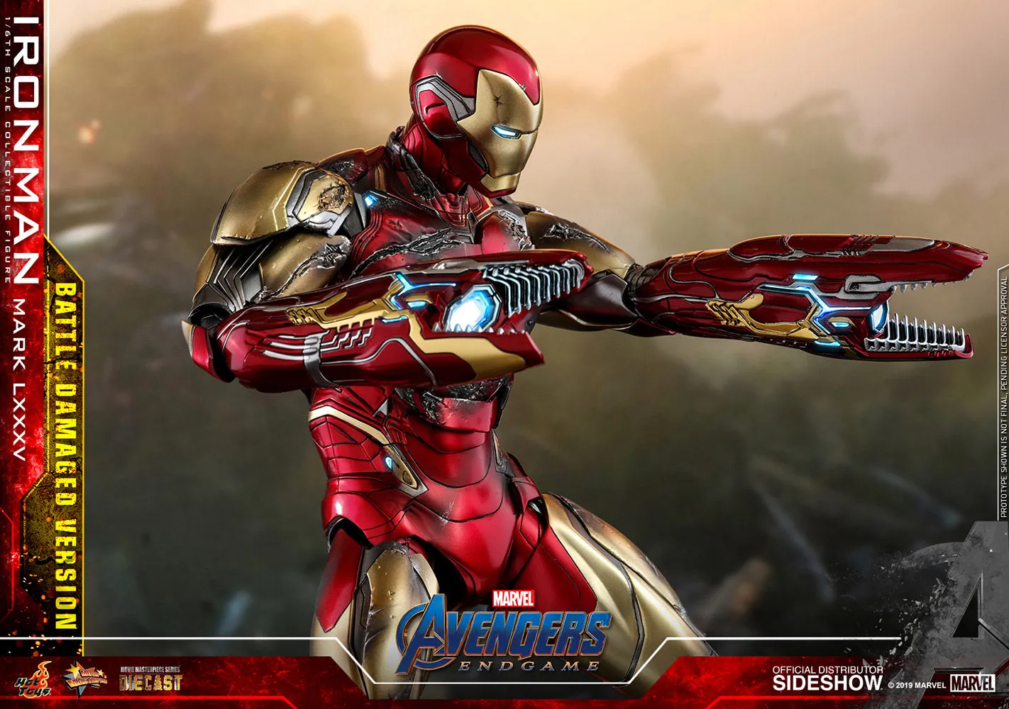 Avengers: Endgame - Iron Man Mark LXXXV (Battle Damaged Version) MMS543-D33B