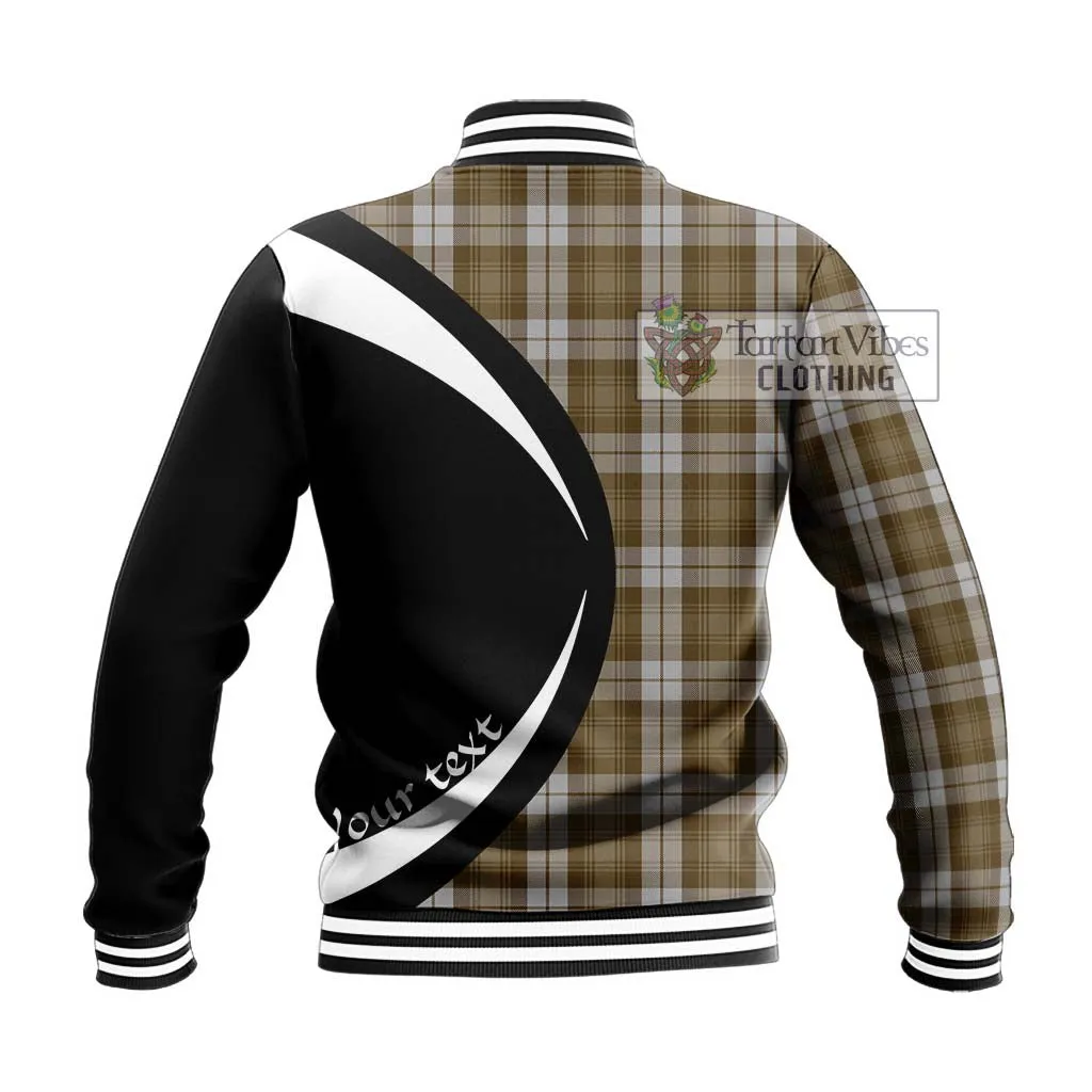 Baillie Dress Tartan Baseball Jacket with Family Crest Circle Style