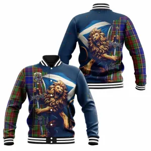 Beattie (Beatty) Tartan Family Crest Baseball Jacket with Scottish Majestic Lion