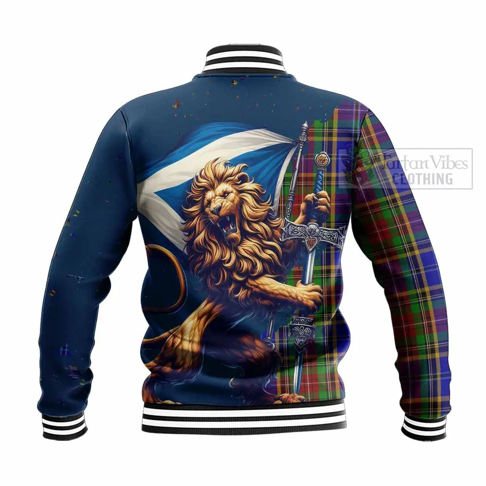 Beattie (Beatty) Tartan Family Crest Baseball Jacket with Scottish Majestic Lion