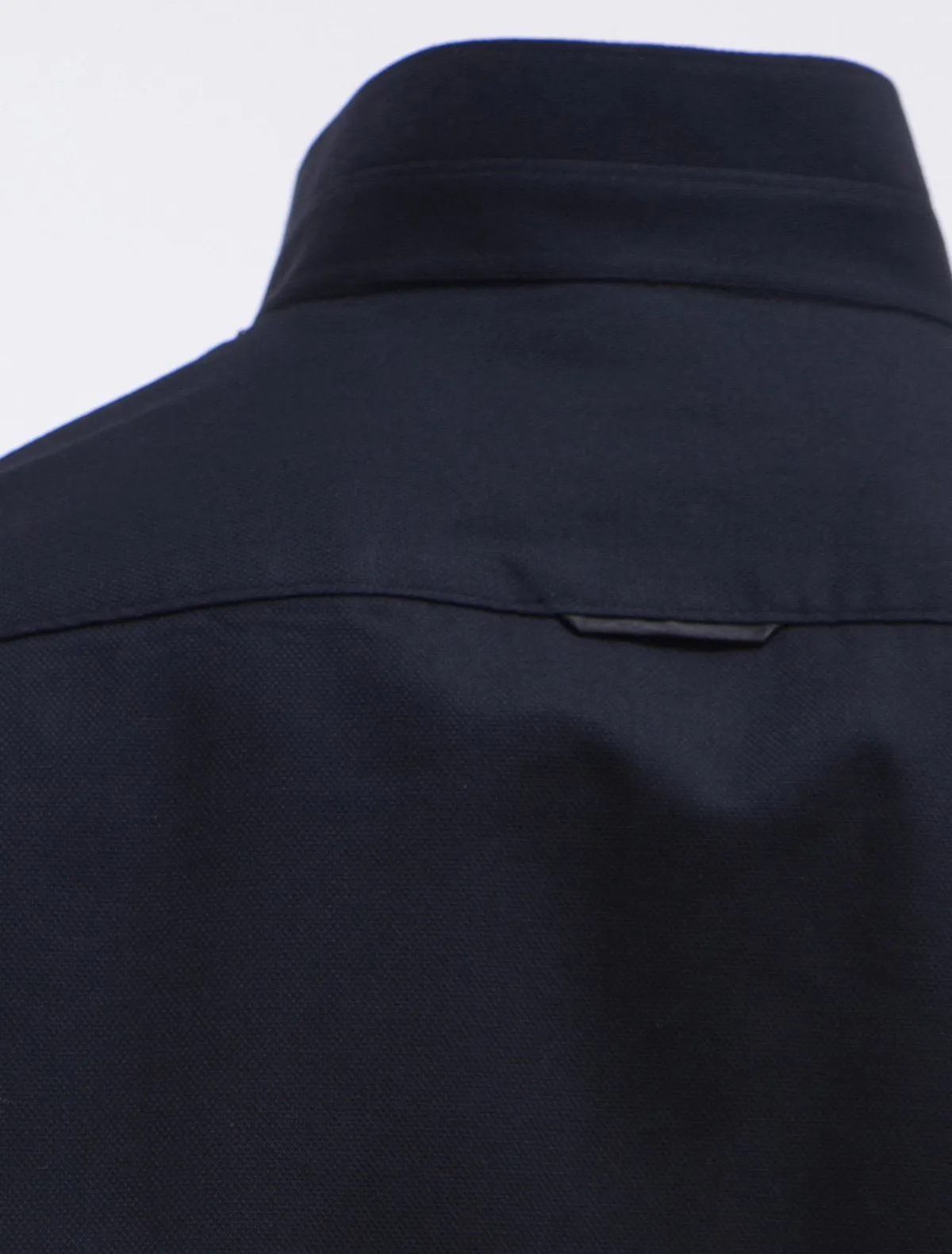 BLACK MANDARIN COLLAR SHIRT