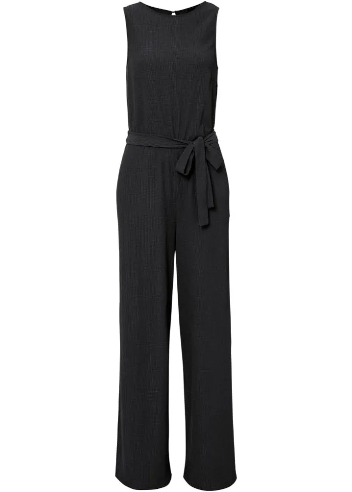 Bodyflirt jersey jumpsuit, black