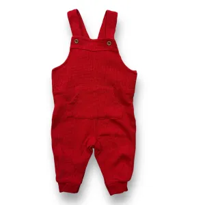 Boys Carter's Size 6 Months Red Pocket Accent Thermal Overalls