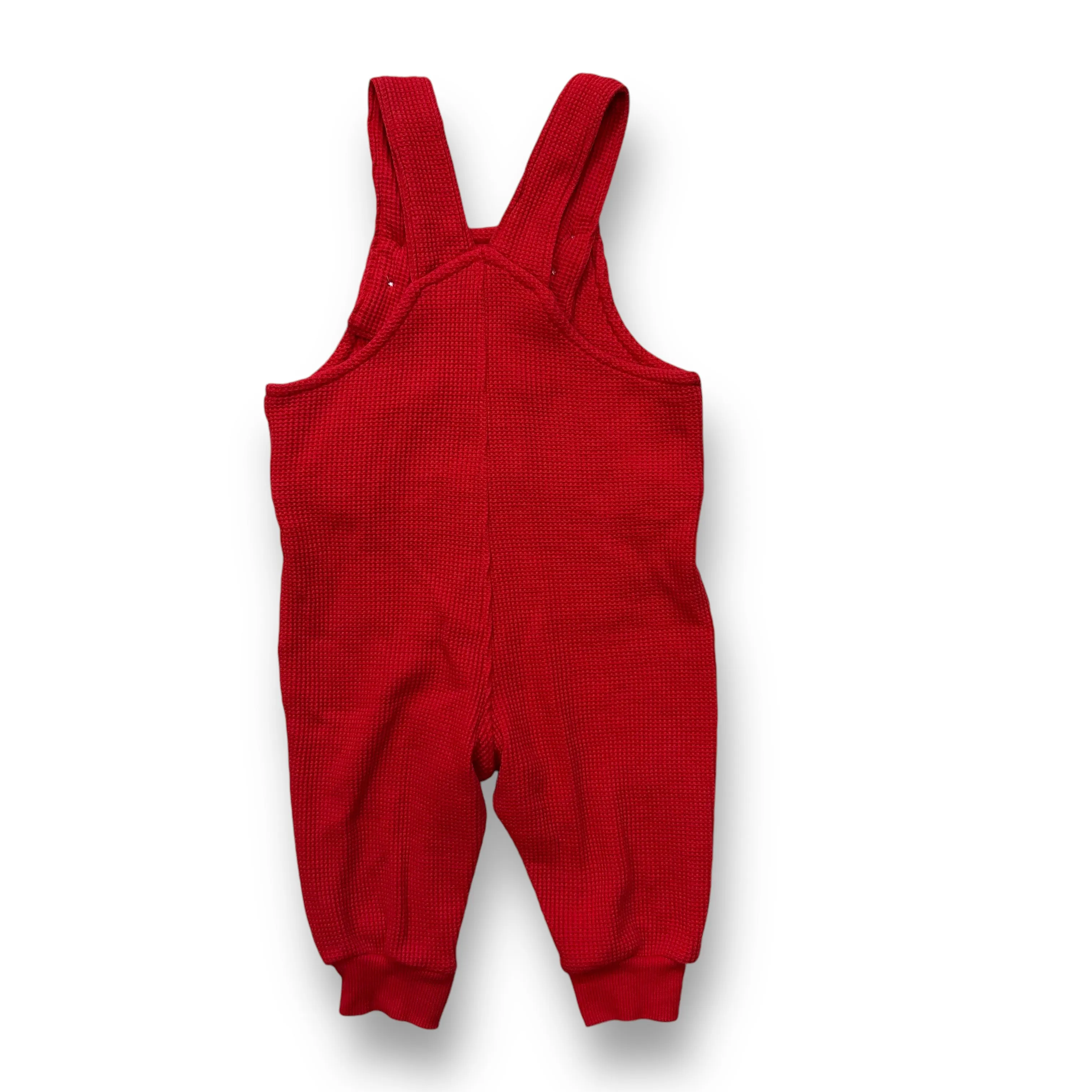 Boys Carter's Size 6 Months Red Pocket Accent Thermal Overalls