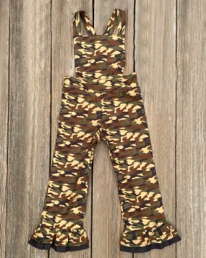 Camouflage Print Overalls