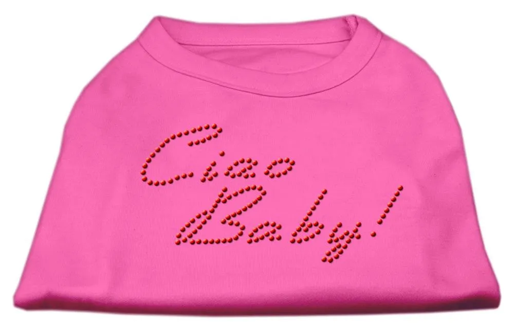 Ciao Baby Rhinestone Shirts Bright Pink XXXL(20)