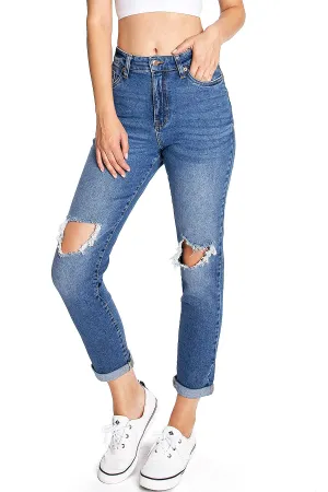 Classic Ripped Mom Jeans