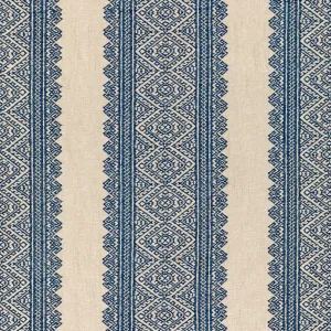 Denim Embroidered Fabric