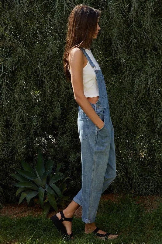 Dylan Washed Denim Overalls