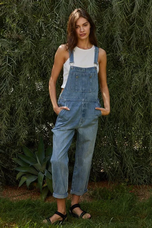 Dylan Washed Denim Overalls