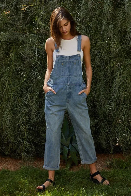 Dylan Washed Denim Overalls