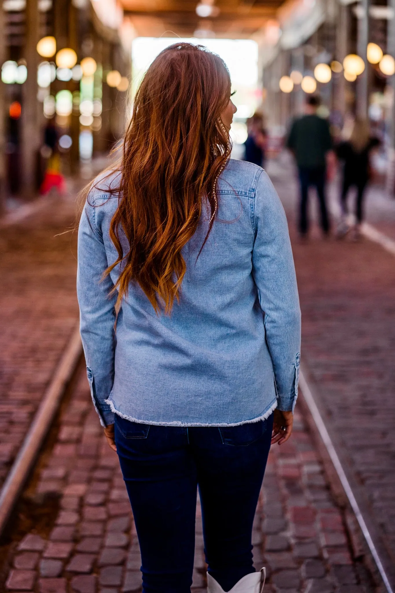 Embroidered Denim Shirt