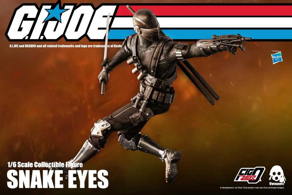 G.I. Joe FigZero Snake Eyes 1/6 Figure