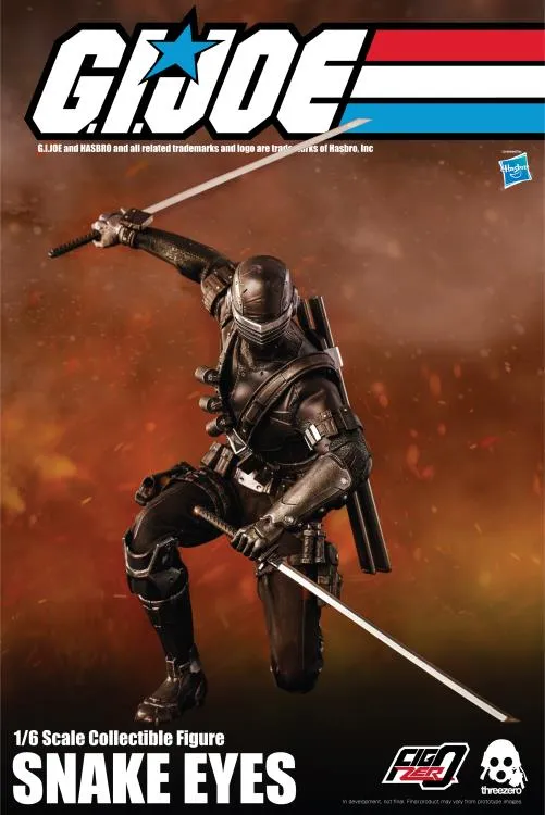 G.I. Joe FigZero Snake Eyes 1/6 Figure