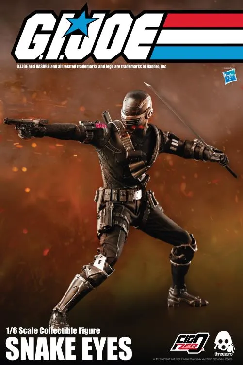 G.I. Joe FigZero Snake Eyes 1/6 Figure