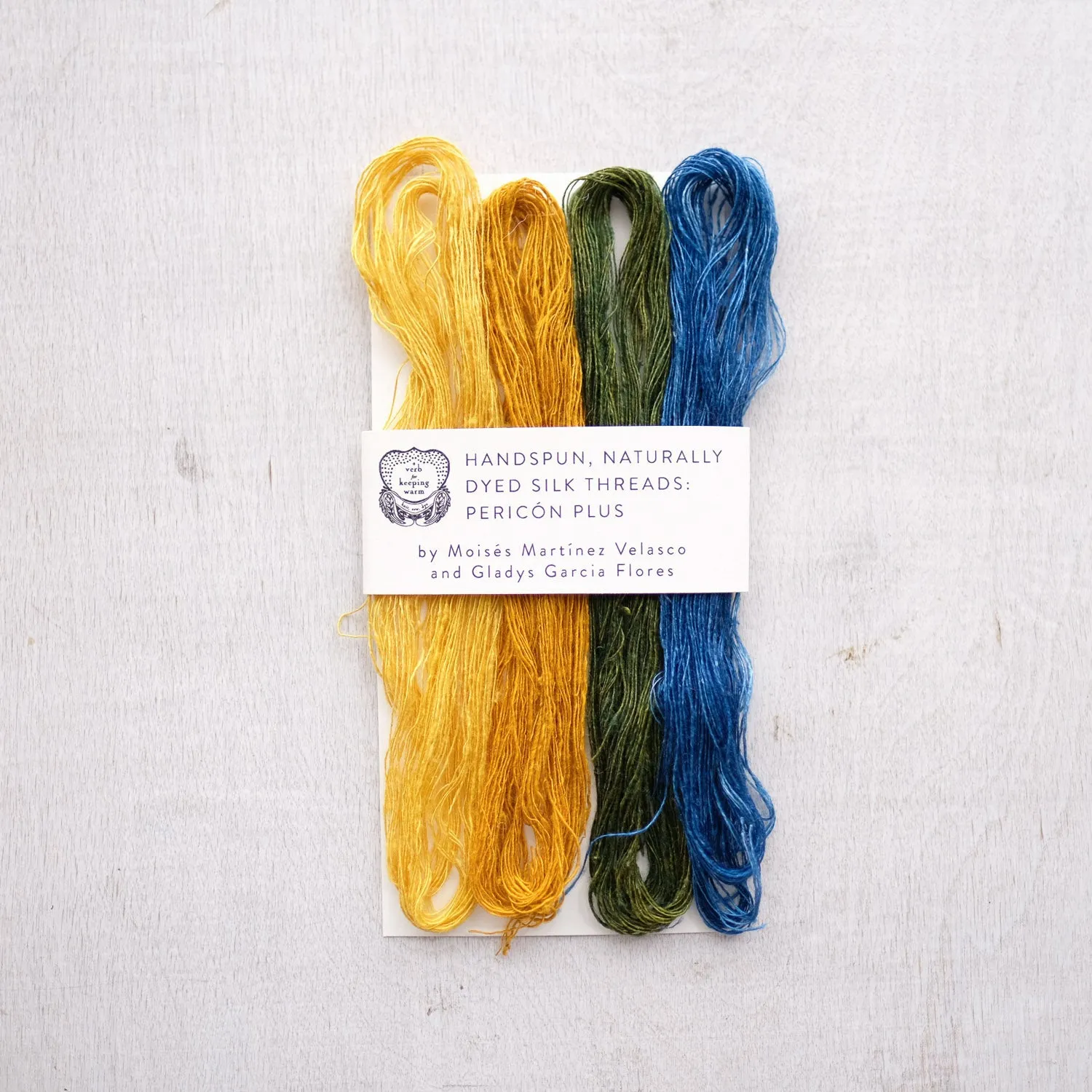 Handspun, Naturally-Dyed Silk Thread by Moisés Martínez Velasco y Gladys Garcia Flores