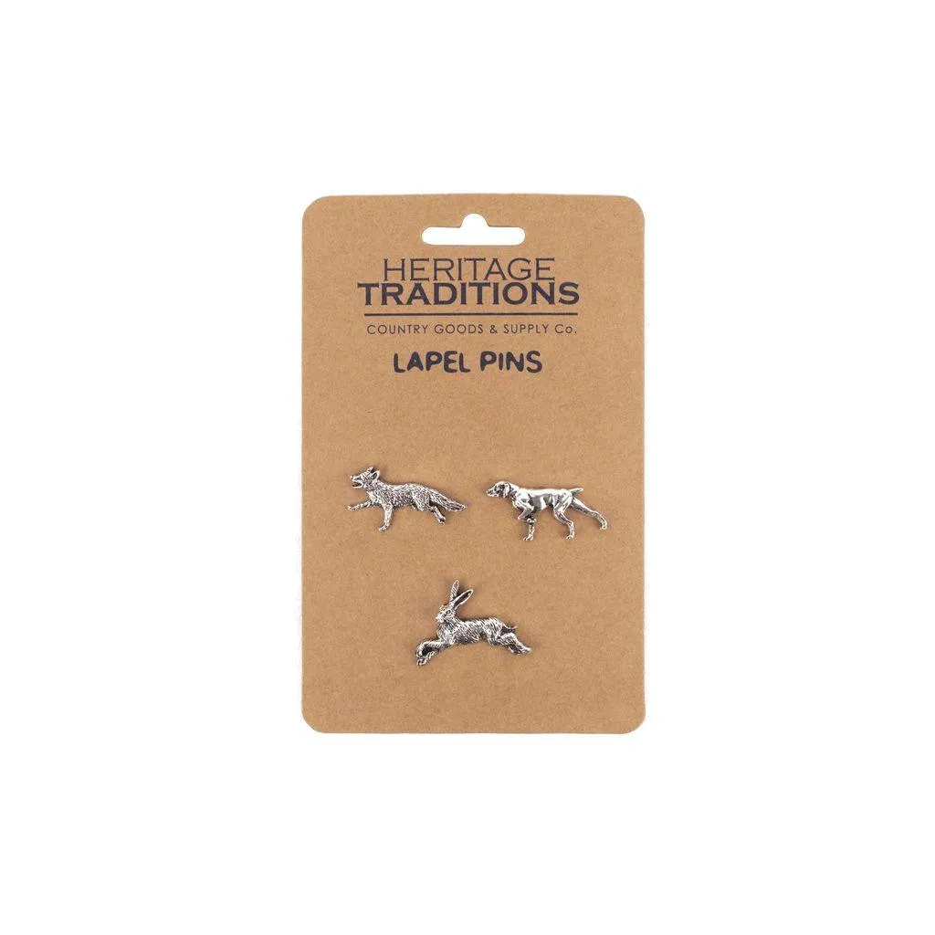 Heritage Lapel Pin Badge 3 Pack