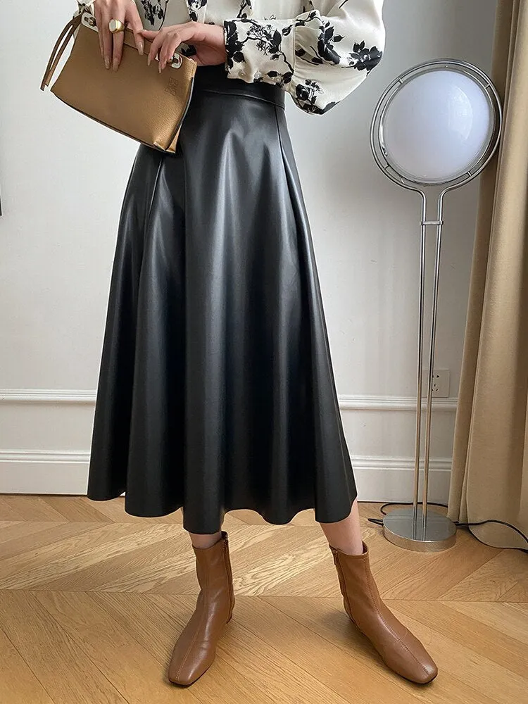 ILONA LEATHER SKIRT