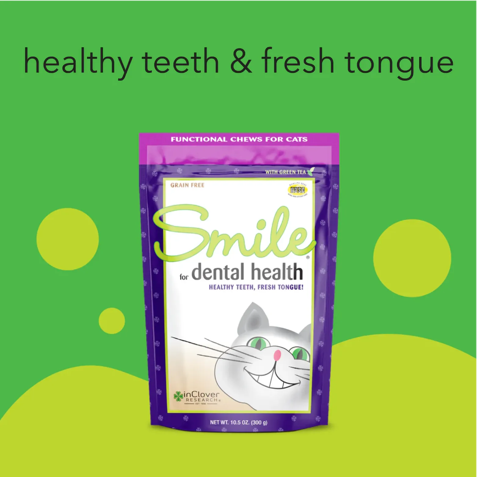 InClover Smile Dental Support Supplement Soft Chew for Cats