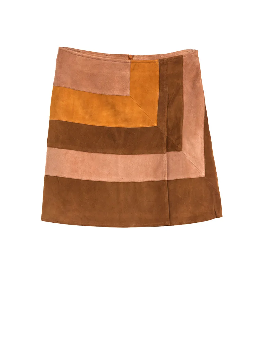 IT'S A WRAP SUEDE SKIRT