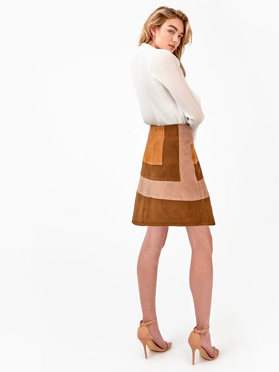 IT'S A WRAP SUEDE SKIRT