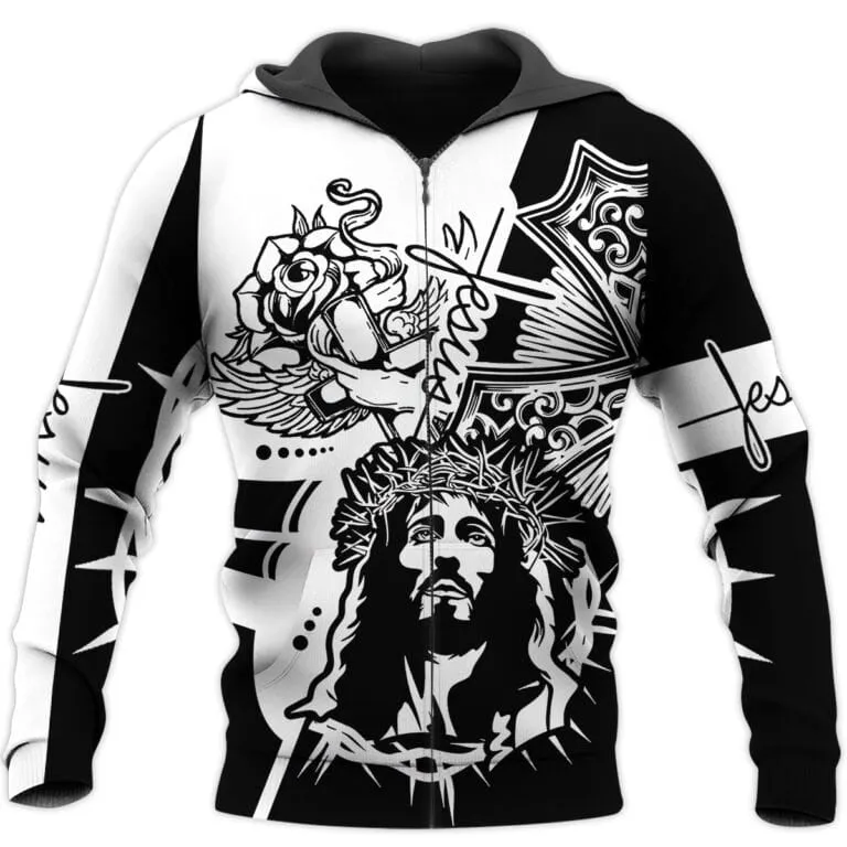 Jesus Christian 3D All Over Printed Shirt, 3D Full Printed Jesus Tank Top Hoodie