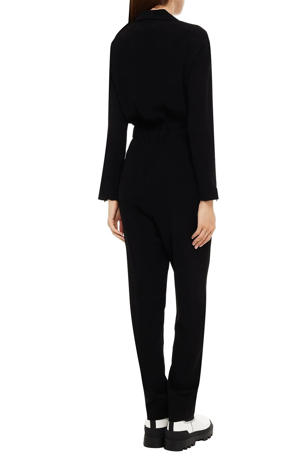 MAJE crepe jumpsuit, black