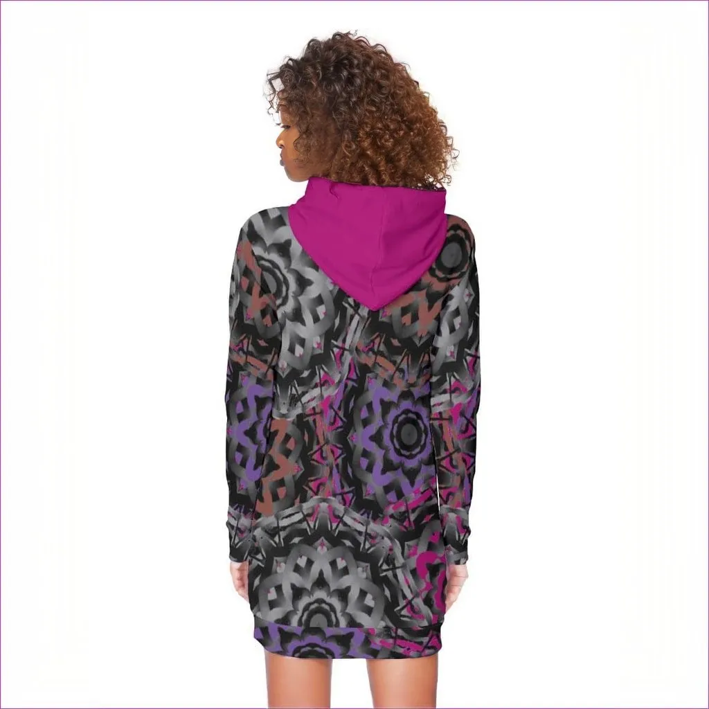 Mandala Graffiti Womens Hoodie Dress