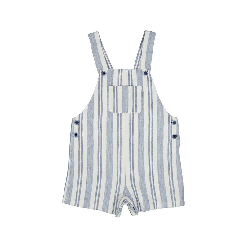 Mayoral Linen Overalls- Navy