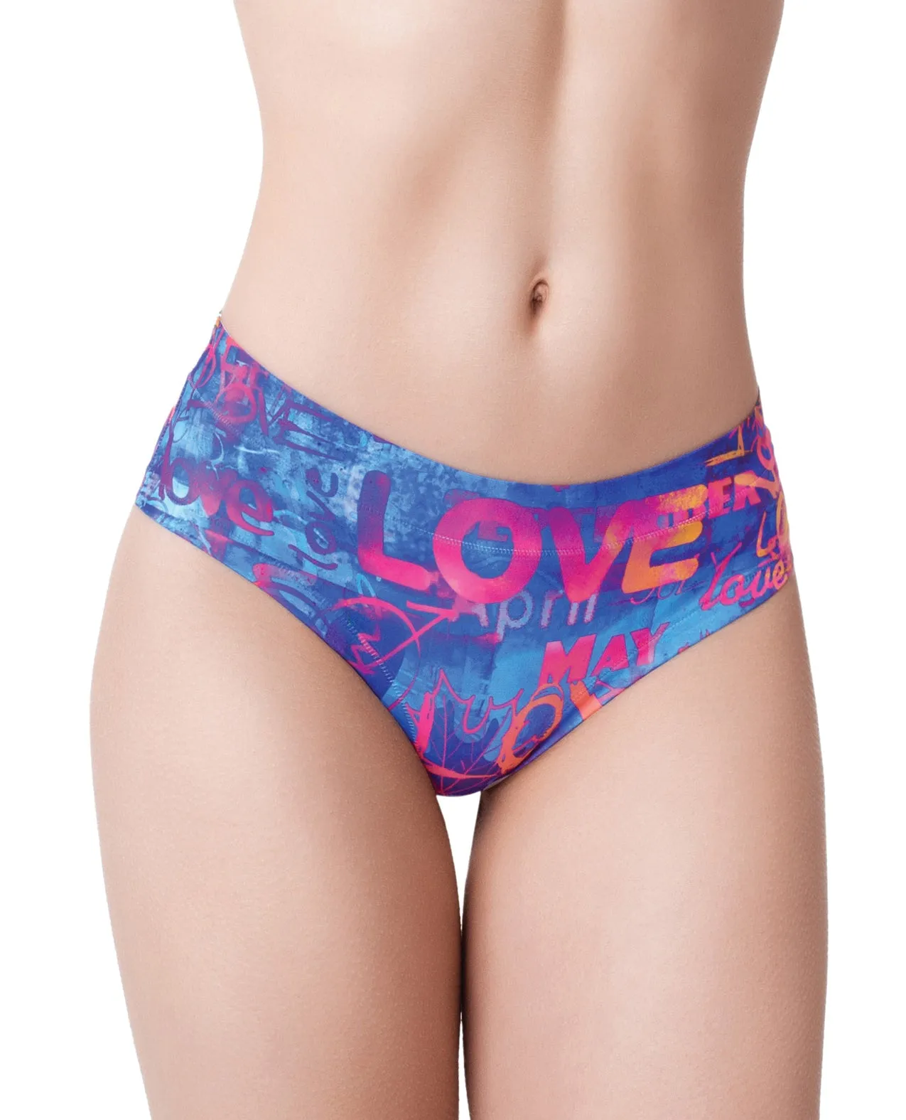 Mememe Love graffiti Printed Slip XL