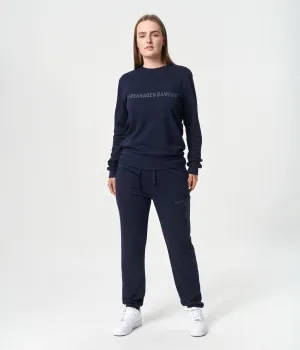 Navy bamboo track suit with logo