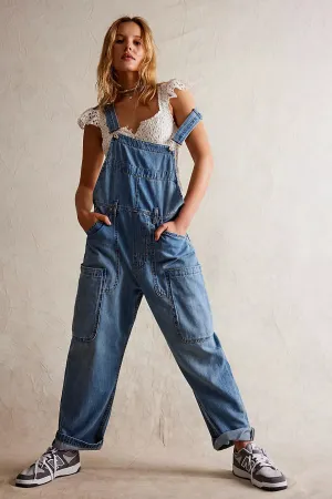 Overalls way back - Free People Lydia blue