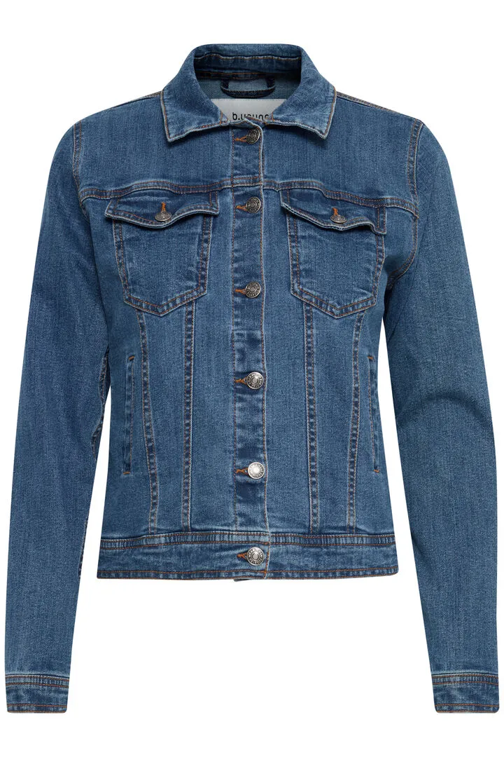 Pully Denim Jacket - Medium Blue Denim