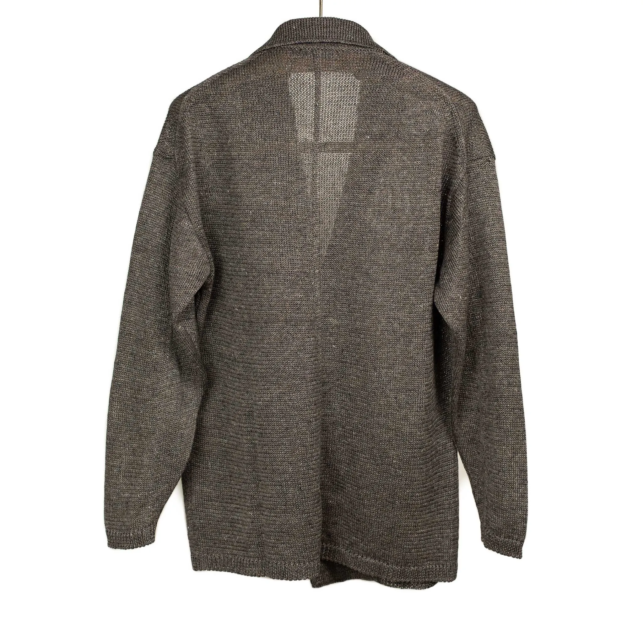 Relax Jacket in crisp Charcoal Marl linen