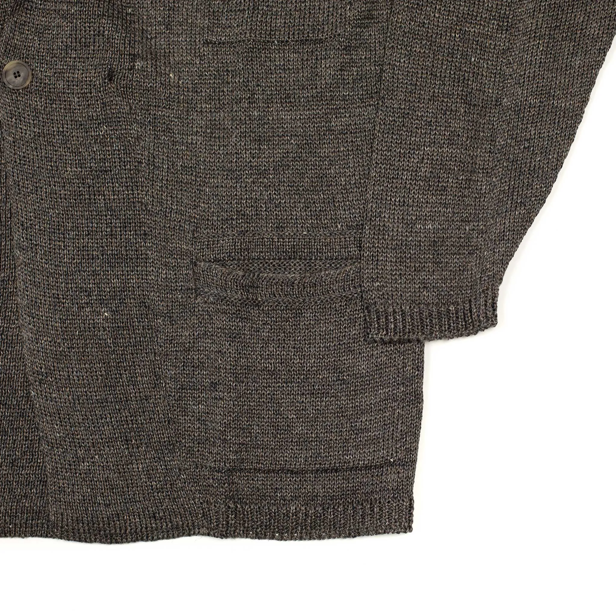 Relax Jacket in crisp Charcoal Marl linen