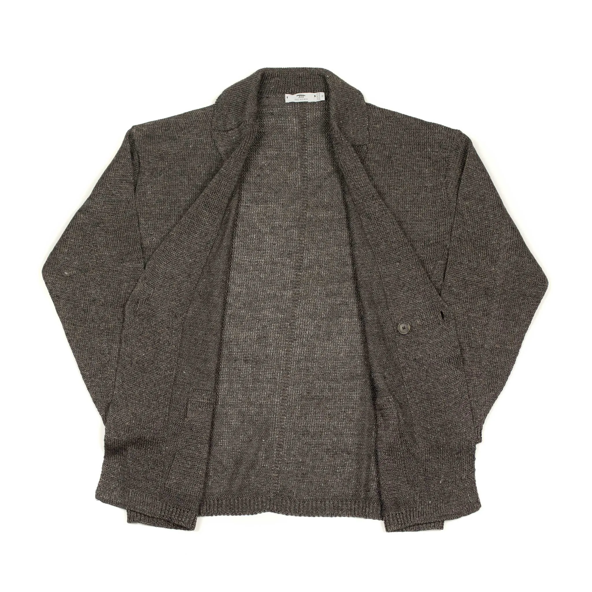 Relax Jacket in crisp Charcoal Marl linen