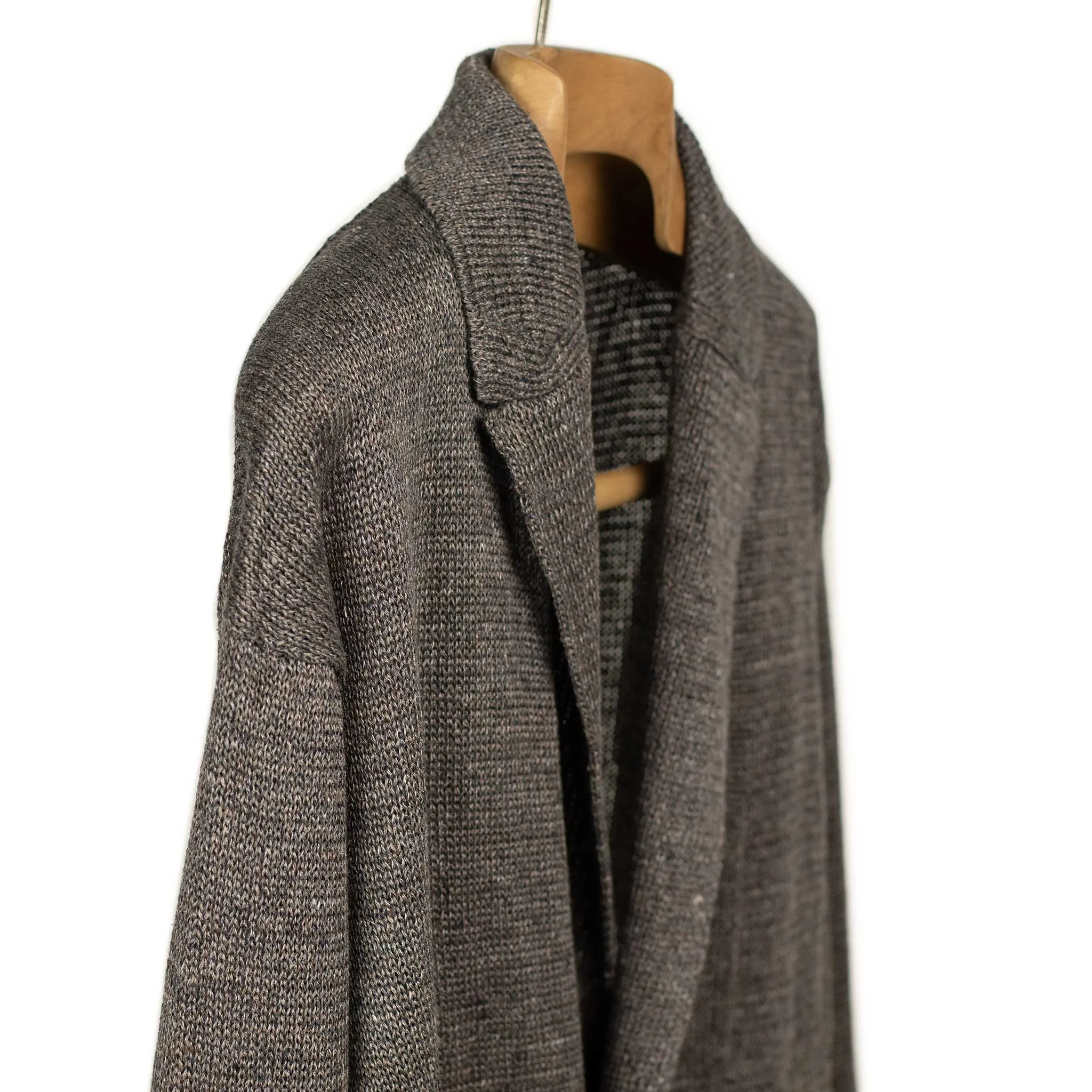 Relax Jacket in crisp Charcoal Marl linen