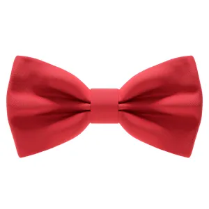 Satin Red Bow Tie