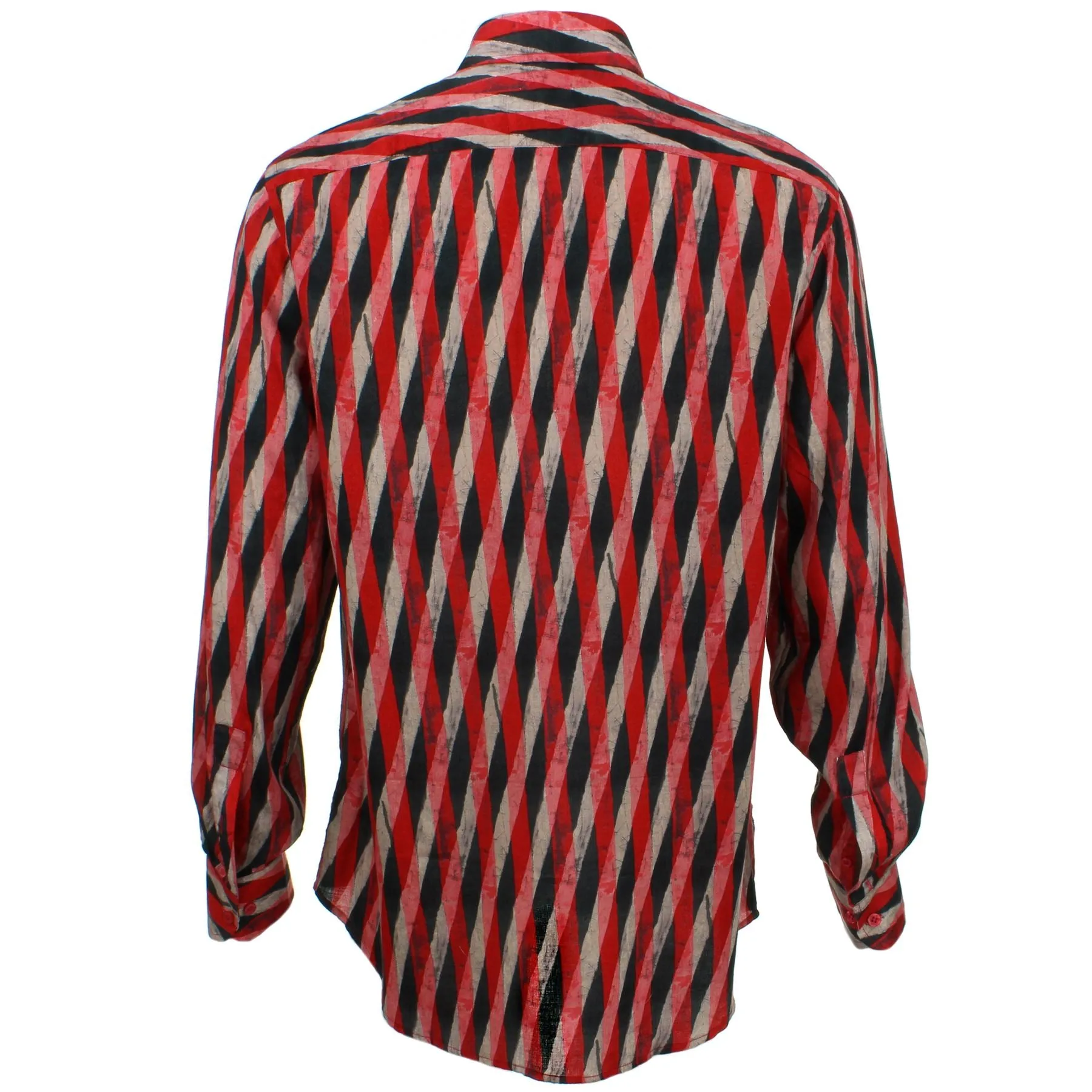 Slim Fit Long Sleeve Shirt - Overlapping Art Deco