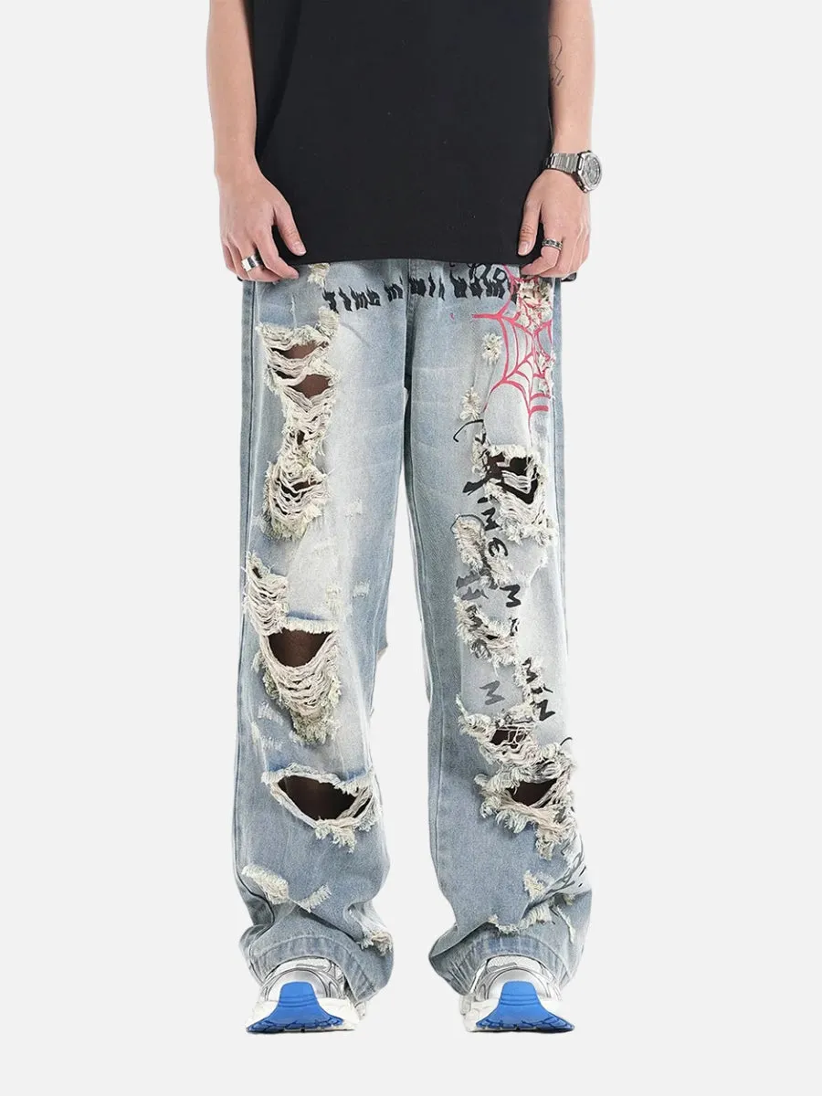 Spider Web Jeans